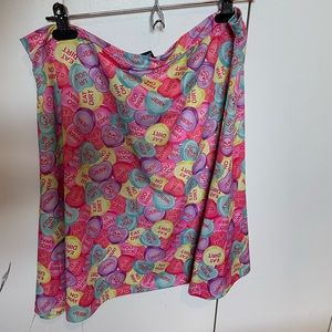 Sourpuss candy heart skirt 2X